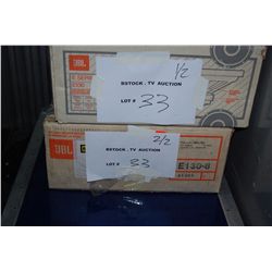JBL 15" Speakers E130 - 8 Ohm NOS Spares in Original Box