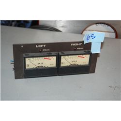Two Channel Stereo Meter Panel - Soundcraft left right