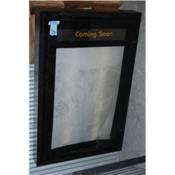 Movie Theater Lightbox Style "Coming Soon" Sign