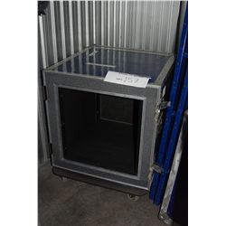 Empty Amp Rack - Shock Mount Flight Case Approx 10 R.U.