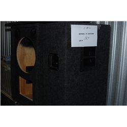 Pair of Empty New 12" 2Way Glen Howard speaker Enclosures and Grille Covers - no speakers