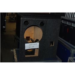 Pair of Empty New 12" 2Way Glen Howard speaker Enclosures and Grille Covers - no speakers