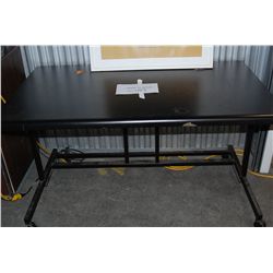 Nigel-B Computer Edit Desk w/2 cable ports, and on casters