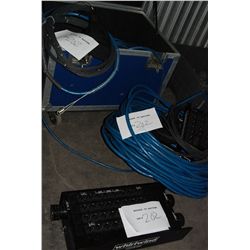 Whirlwind Medusa 200' Snake 32 x XLR Inputs  w/ 2 x 16 Satellite Boxes, Pigtails and Booty Covers