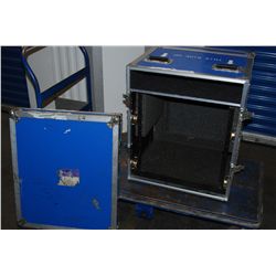 Blue Rack Flight Case w/ Heavy Duty Shockmount