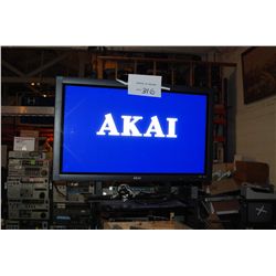Akai 42" Flatscreen Color Television w/Remote (Shown Working in Auction)