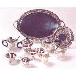 A William IV silver small salver, engraved a