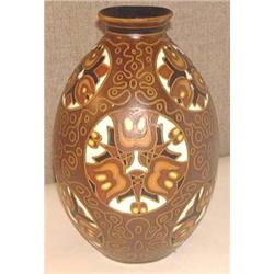 A  Keramis  ovoid vase by Bosch Freres, with