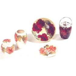 A  Moorcroft  biscuit  barrel  with