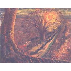 Joseph  Webb, ARE. Oil on canvas. Fiery Suns