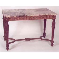 A  FRENCH  LOUIS  XVI  STYLE  MARBLE TOP