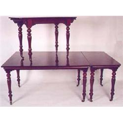 AN  UNUSUAL  VICTORIAN  MAHOGANY THREE-SECTI