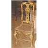 A  Venetian  yellow  lacquered  side  chair,