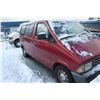 Image 2 : 1993 RED FORD AEROSTAR 4 DOOR CARGO VAN 98,140KM