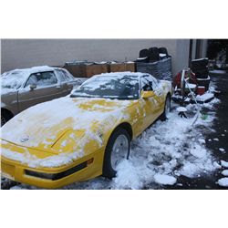 1984 YELLOW CHEVROLET CORVETTE 2 DOOR COUPE