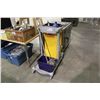 Image 1 : MOBILE CLEANING CART AND SUPPLIES