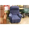 Image 1 : BLUE MICRO FIBER ADJUSTABLE TILT ARM CHAIR