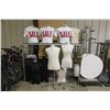 Image 1 : LARGE LOT OF MANIQUINS AND DISPLAY RACKING