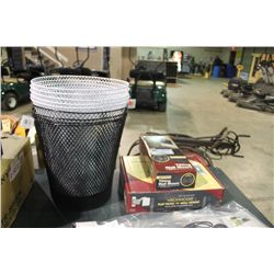 2 TV WALL MOUNTS & WASTE BASKETS