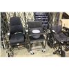 Image 1 : BLACK WHEELCHAIR WITH TOILET ATTACHMENT