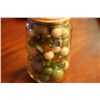 Image 1 : old jars of marbles
