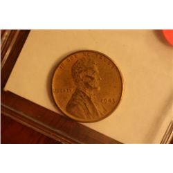 1943 copper dipped lincoln cent