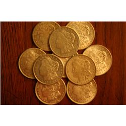 10 morgan silver dollars