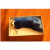 Image 1 : blue rabbit foot key chain