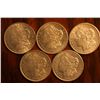 Image 1 : 5 morgan dollars