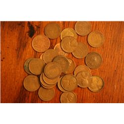 25 wheat cents 5 indian cents