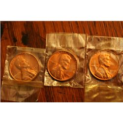 3 1955 lincoln cents