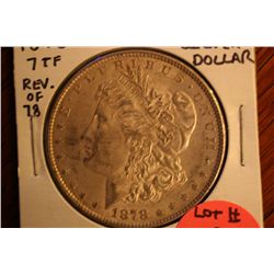 1878 7tf morgan silver dollar