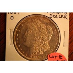 1889-0 morgan silver dollar