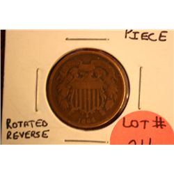 1864 2 cent piece