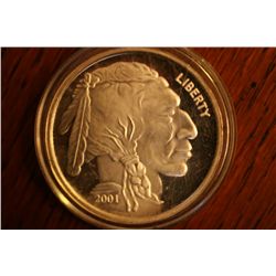2001 indian .999 1 oz