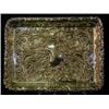 Image 1 : A rectangular tray, embossed with scrolls and