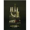 Image 1 : A 19th Century faceted double ended glass sce