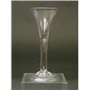 Image 1 : An 18th Century English wine glass, the drawn