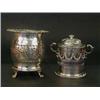 Image 1 : A Victorian bottle holder, of bulbous cylindr