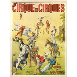 Early Stone Litho Wild West Poster