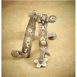 Crockett Salesman Sample Bits (2) & Spurs (2)