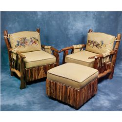 Pair Molesworth Style Club Chairs
