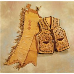 Bob Dellis Vest, Chaps & Belt plus Lifetime achievement awards