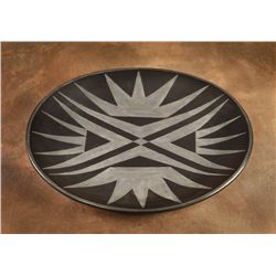 San Ildefonso Blackware Plate