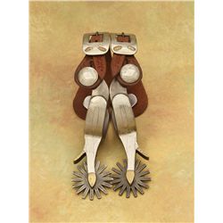 R F Ford Rattlesnake Spurs