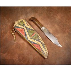 N Plains Parfleche Knife Case with Knife