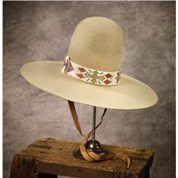 Early Buck Jones Hat with Beaded band