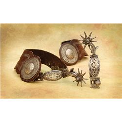 Jose M Tapia (1831-1902) Inlaid Spurs