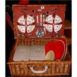 Picnic set and a pair of roller blades