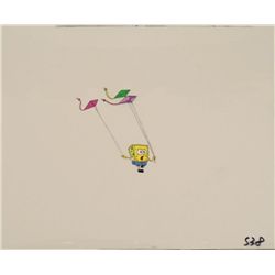 Running Original SpongeBob Kites Cel Animation Art